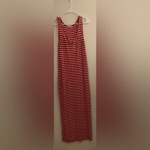 Women’s Maxi Dress Red stripes Heart & Hips Size Large